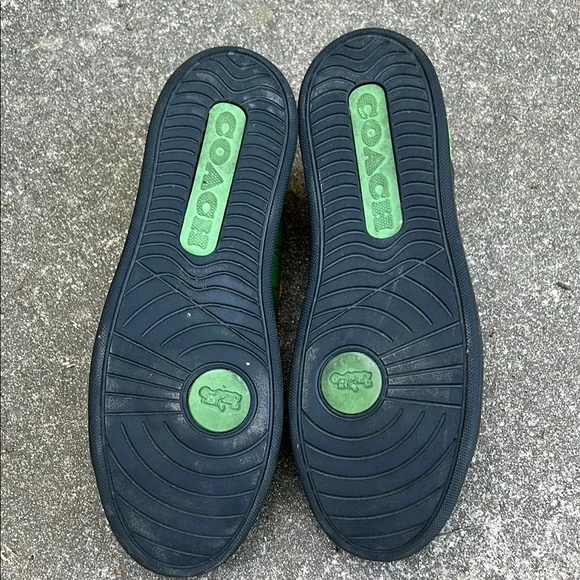 Coach Green and Blue Sneakers - Picture 4 of 5